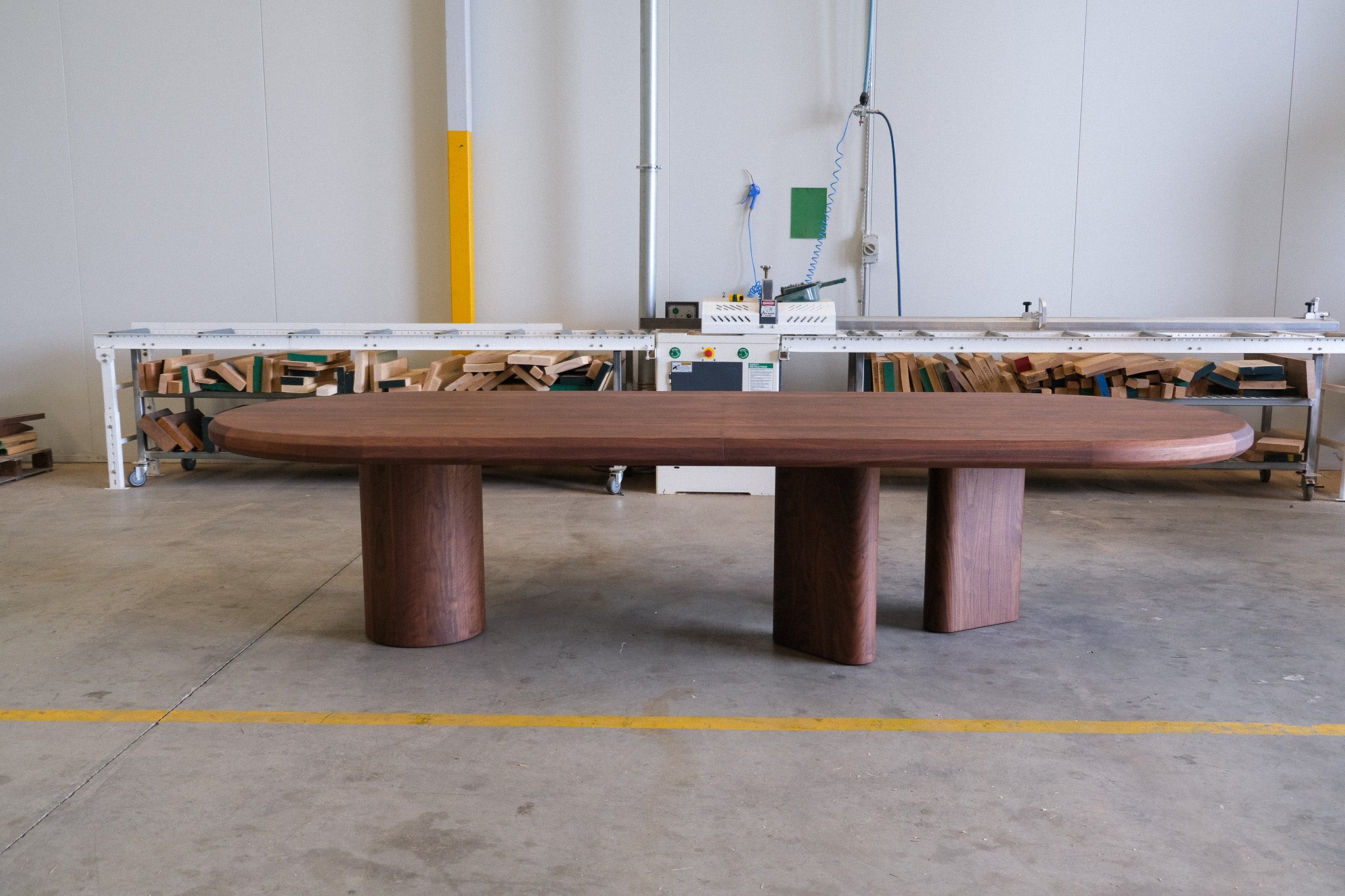 Walnut dining table in custom design