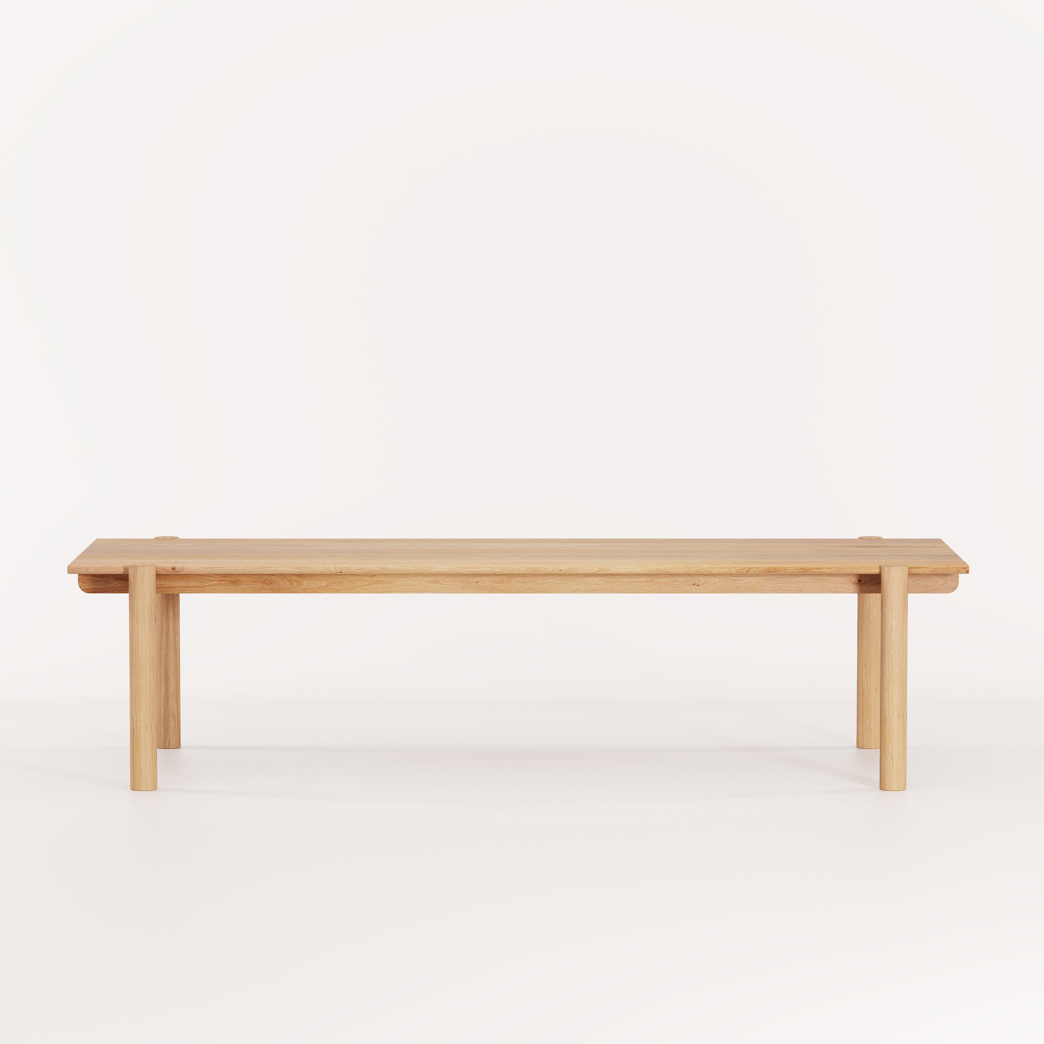 A modern Australian made timber dining table by Mast Furniture.