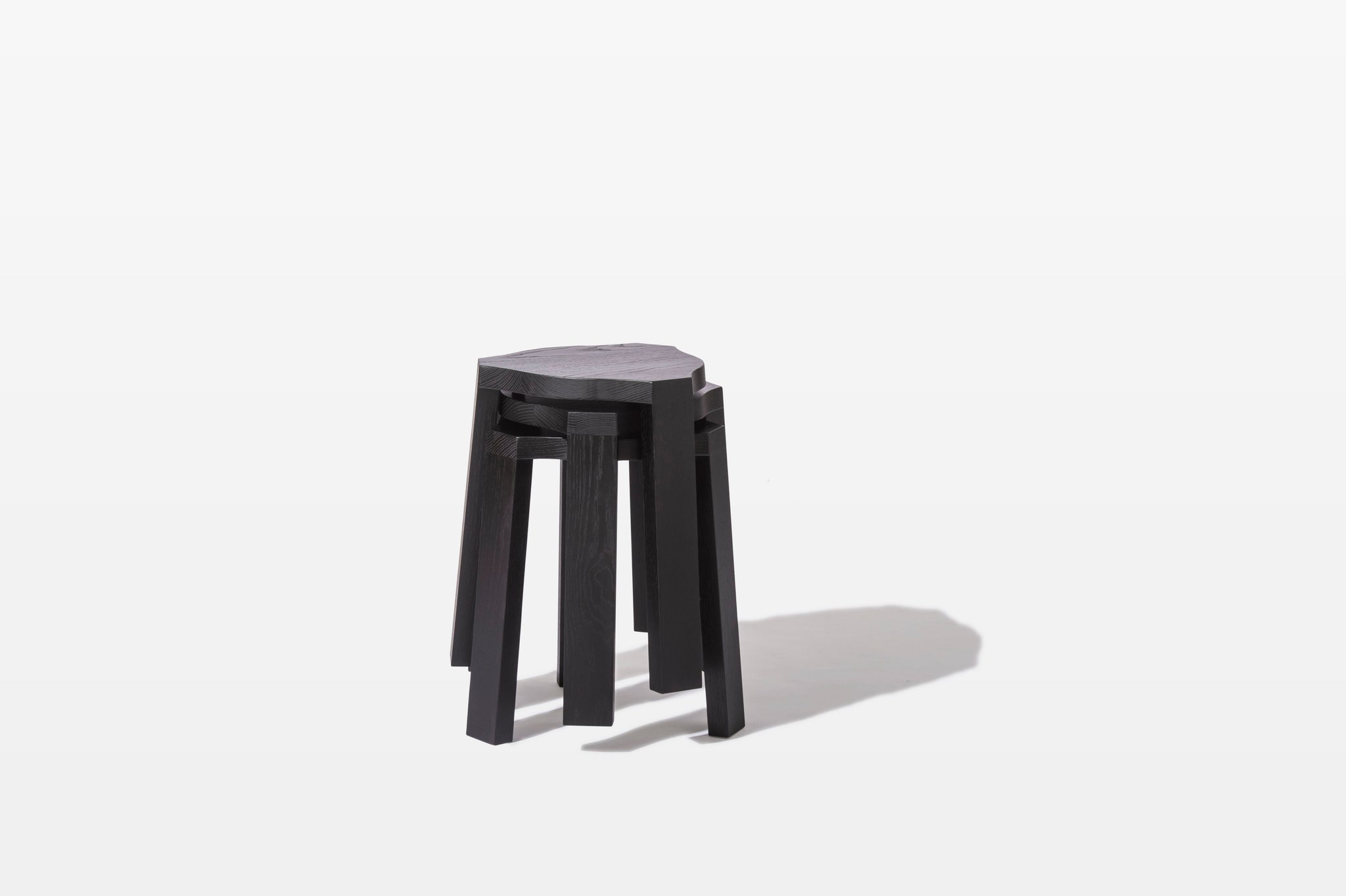 Black timber stool Australian made