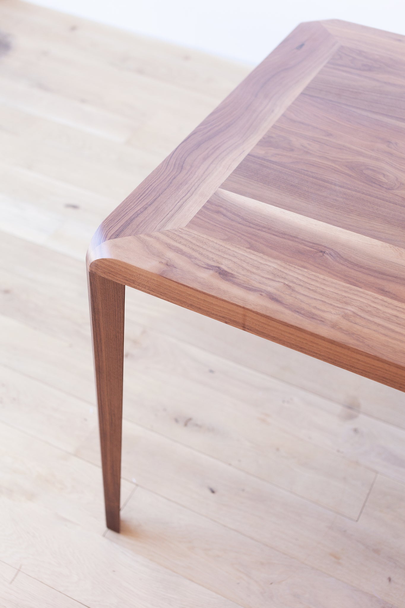 Dye Table by Mast Furniture Walnut detail