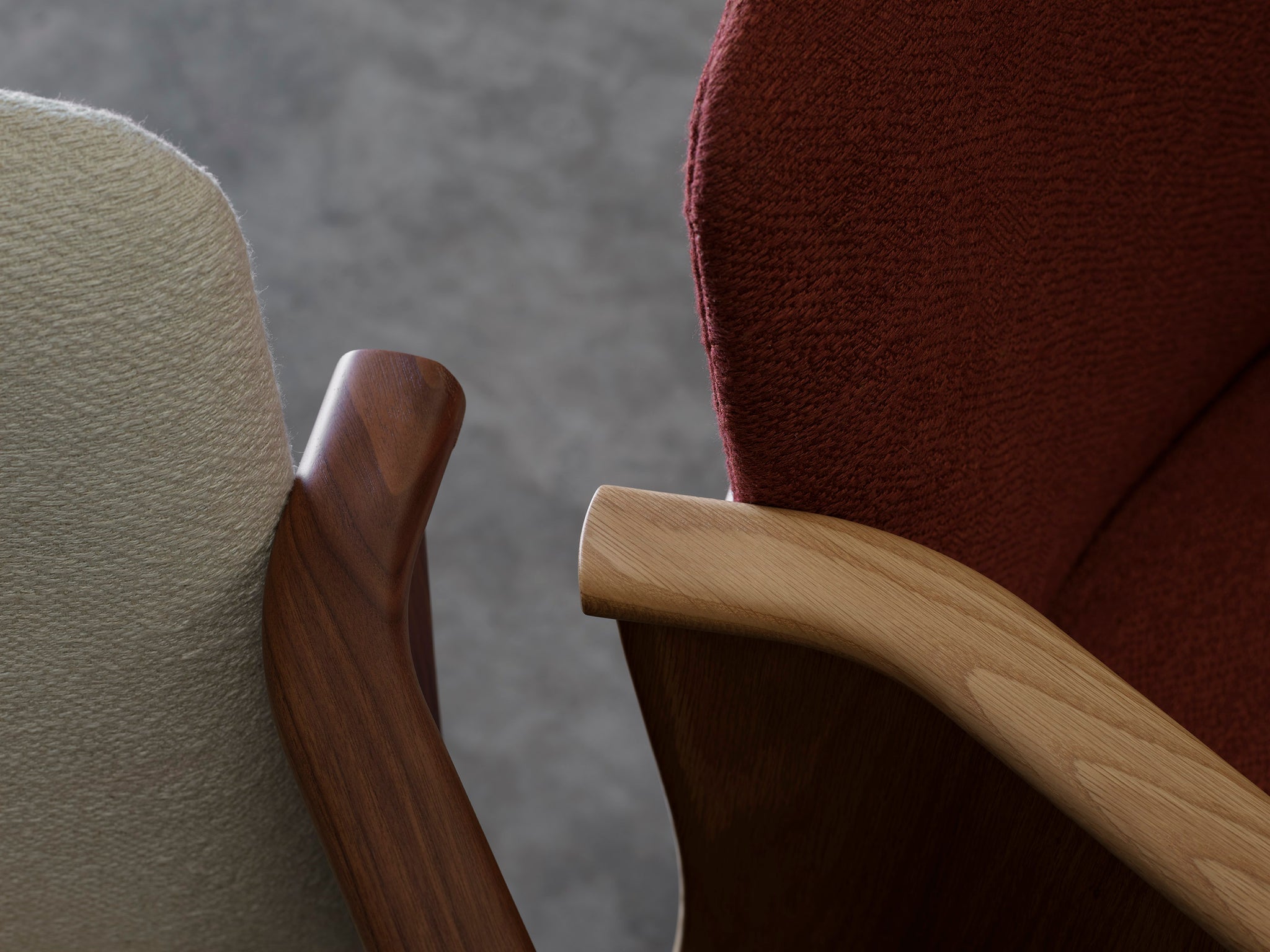 Page dining chair armrest details